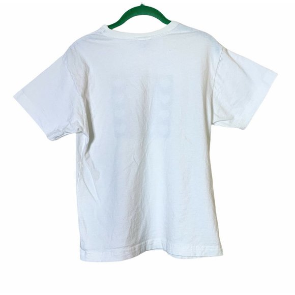 Vintage 90s Guess Brand T-Shirt Hearts Logo - Picture 2 of 11